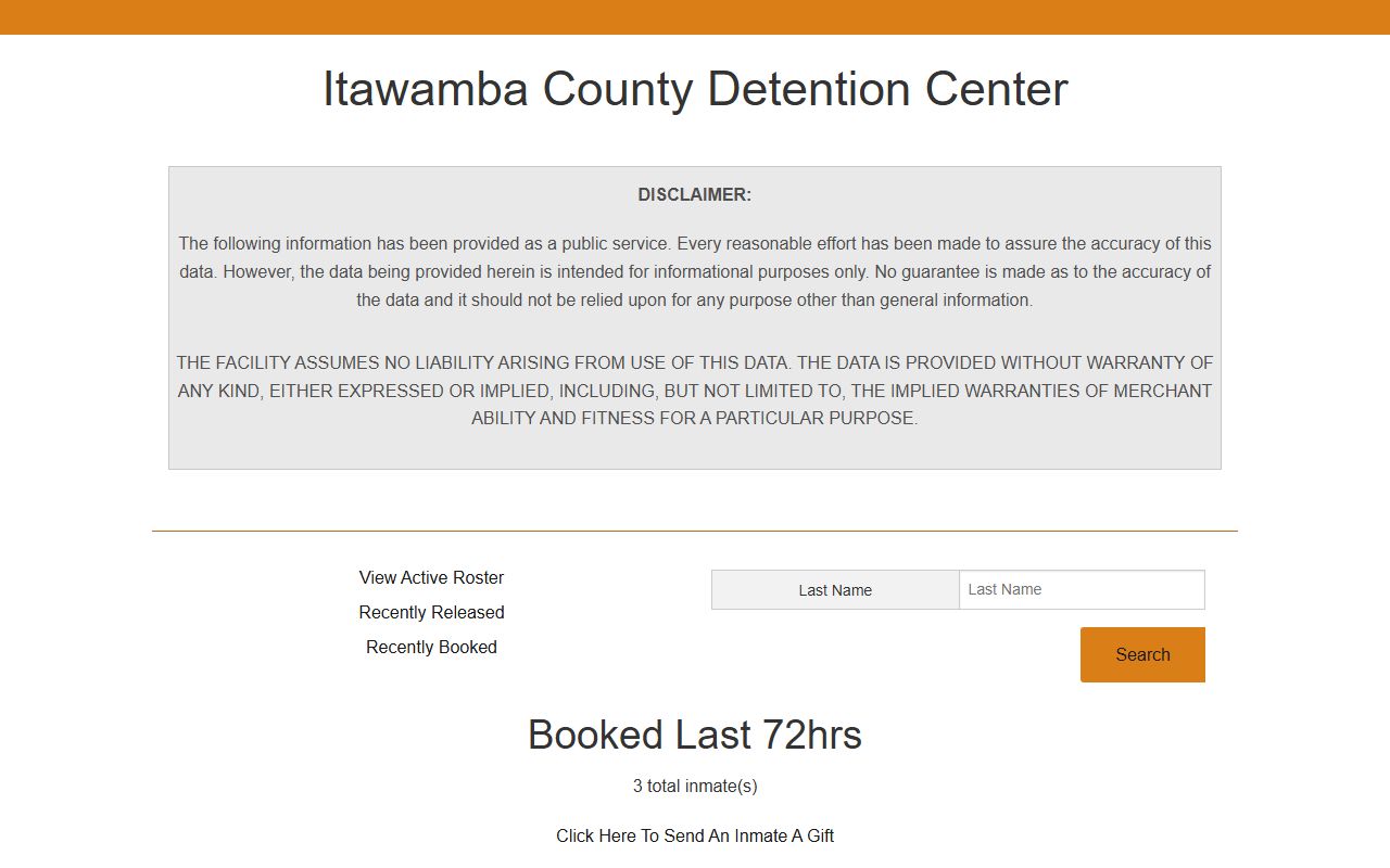 Itawamba County booking photos recently booked roster tab for last 72 hours